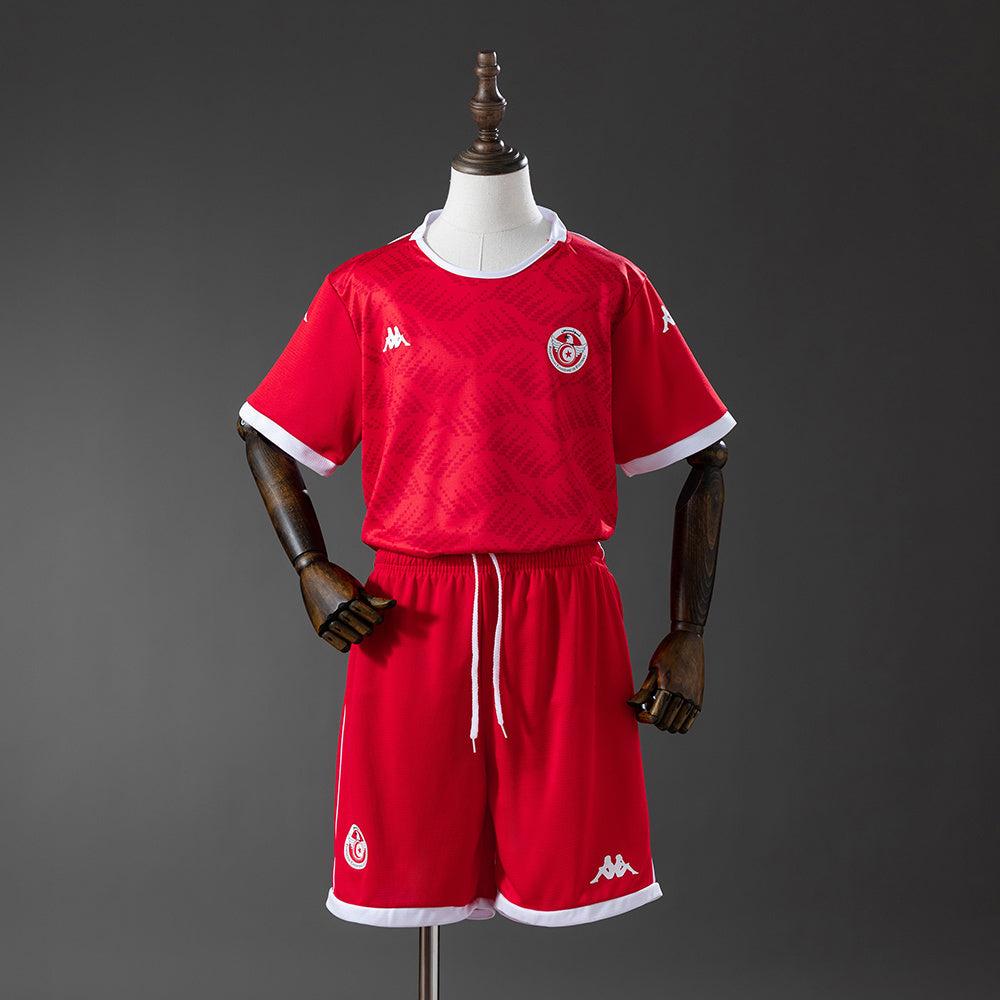 2026 Tunisia Home Kids Kit World Cup (16, Yes, Yes)