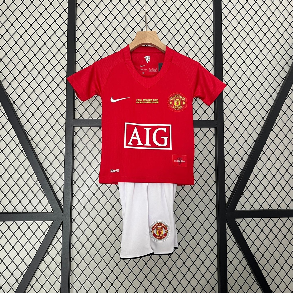 2007/08 Man Utd Home (UCL Version) Retro Kids Kit (16, Yes, Yes)