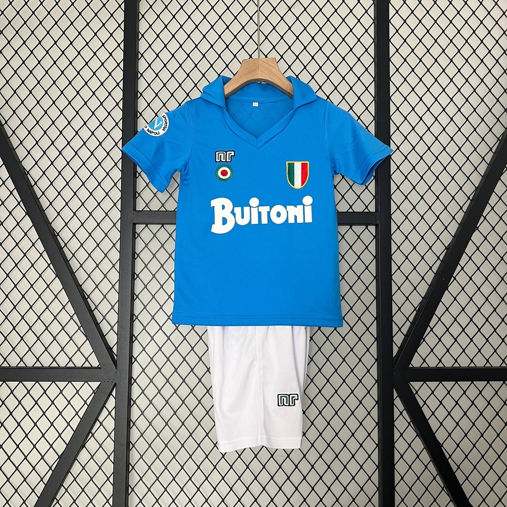 1987/88 Napoli Home Retro Kids Kit