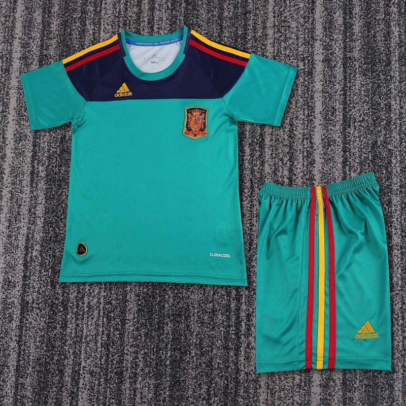 2010 Spain Goalkeeper Retro Kids Kit