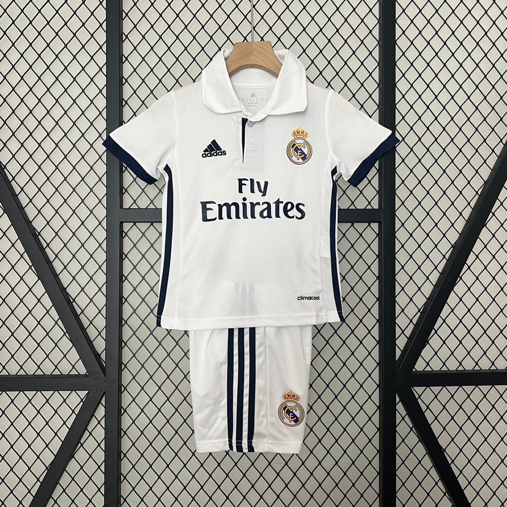 2016/17 Real Madrid Home Retro Kids Kit (16, Yes, Yes)