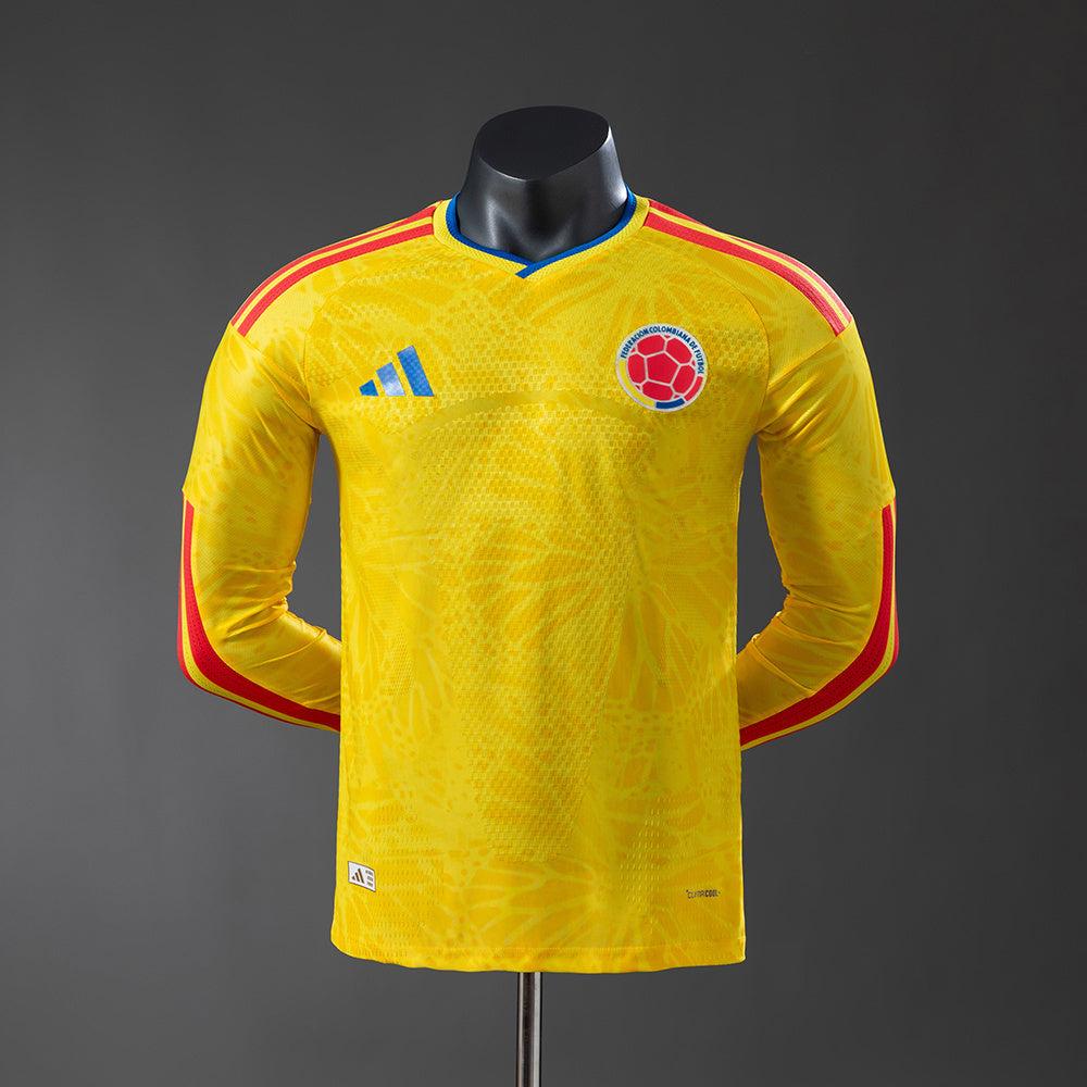 2026 Colombia Home Player Version (Long Sleeve) World Cup (S, Yes, Yes)